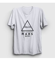 Presmono Unisex Sarı Logo 30 Seconds To Mars T-Shirt 171802tt (Beyaz)