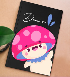 BK Gift Kişiye Özel İsimli Sert Kapaklı Siyah Defter, Arkadaşa Hediye, Yeni İş Hediyesi, Anı Defteri, Doğum Günü Hediyesi-1 (Model 5)