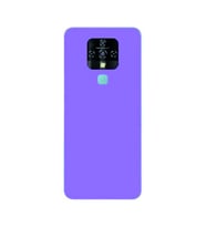 Tecno Camon 16 Kılıf Kamera Korumalı Silikon Rubber Arka Kapak (Lila)