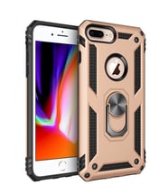 Microsonic Apple iPhone 7 Plus Kılıf Military Ring Holder (Gold)