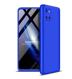 Galaxy Note 10 Lite Kılıf 360 Tam Koruma Kamera Korumalı Ays (Mavi)