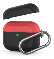 AirPods Pro Kılıf Koruyucu Case Silikon Mat Yedek Kapak Hediyeli PT-P4 (Siyah)