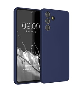 Microsonic Matte Silicone Samsung Galaxy A55 Kılıf Siyah (Lacivert)