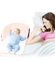 Babycim Bebeğimin 2in1 Yataklı Çantası - Sağlıklı ve Kullanışlı (Bordo)