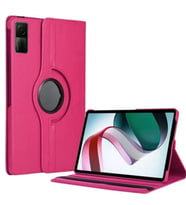 Xiaomi Redmi Pad Uyumlu 10,6 inç Döner Standlı Tablet Kılıfı (Pembe)