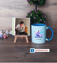 Developer Fotoğraflı Dekoratif Taş, Kupa Bardak Beyaz Hediye (Model 4)