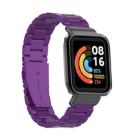 Mi Watch Lite Kordon Kasalı Metal Kordon (Mor)