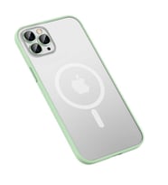 iPhone 12 Pro Kılıf Zore Mokka Lens Koruyuculu Wireless Kılıf (Yeşil)