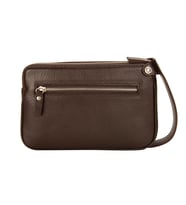 KANGAROO KINGDOM Hakiki Dana Deri Taba Erkek Portföy & Clutch El Çantası 1285-T (Kahverengi)