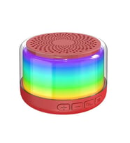 Polygold LF-K8 Rgb Ledli Mini Bluetooth Hoparlör (Kırmızı)