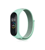 Xiaomi Mi Band 3/4/5/6 Uyumlu Akıllı Bileklik Hasır Kordon (saat Değildir) (Turkuaz)