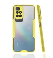 Xiaomi Redmi 10 Kılıf Parfe Kenarları Pastel Renk Silikon Kılıf (Sarı)