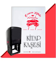 Kişiye Özel Klasik Otomobil Porsche Tarihli Otomatik Kitap Kaşesi (Kırmızı)