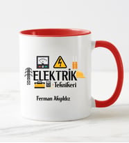 Elektrik Teknikeri Kupa Bardağı (Kırmızı)