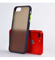 Uyumlu Model Apple iPhone 6 Plus / 6S Plus Kılıf Arka Buzlu Mat Kapak (Lacivert)