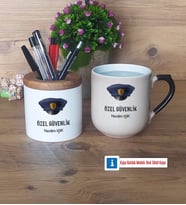 Özel Güvenlik Görevlisi Kalemlik, Kupa Bardak T Kişiye Özel Hediye (Model 2)