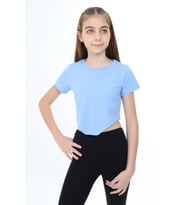 Toontoy Kız Çocuk Tişört (Mavi)