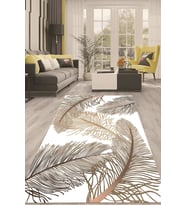 Dijital Kaymaz Taban Yıkanabilir Modern Renkli Salon Halısı Mutfak Halısı Yolluk ND-HT-309 (Kahverengi)