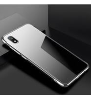 Xiaomi Redmi 7A Kılıf Dört Köşeli Lazer Silikon Kılıf (Gri)