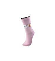 Roff 26513 Kadın Hopper Bambu Soket Çorap (Pembe)