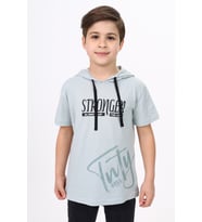 Toontoy Erkek Çocuk  Strenger Always Baskılı Tişört (Yeşil)
