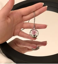 Hayat Ağacı Zincir Kolye (Pembe)