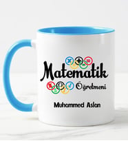 Matematik Öğretmeni  Kupa Bardağı (Mavi)