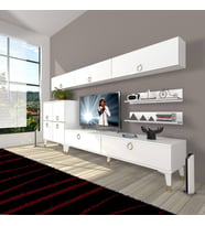 Decoraktiv Eko 8 Mdf Std Gold Tv Ünitesi Tv Sehpası (Beyaz)