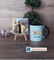 Tarih Öğretmenine Hediye Fotoğraflı Dekoratif Taş, Kupa Bardak Beyaz Hediye Öğretmenler Günü Hediyesi (Model 11)