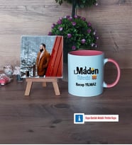 Maden Mühendisi Fotoğraflı Dekoratif Taş, Kupa Bardak Beyaz Hediye (Model 6)