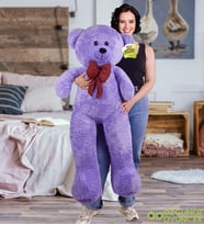 140 Cm Sevimli Pelüş Ayıcık (Mor)