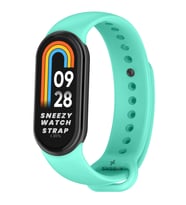 Sneezy Mİ Band 8 İle Uyumlu PureLux Soft Silikon Kordon (Turkuaz)