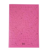 40 Yaprak Çizgili Defter Plastik Kapak A-4 1 Adet PP Kapak Büyük Boy Kareli Defter 40 Sayfa A4 Desenli Kapak (Fuşya)