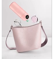 380ml Paslanmaz Çelik Lcd Ekran Akıllı Termos (Pembe)