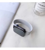 Apple Watch 44mm KRD-31 Small Silikon Kordon (Gri)