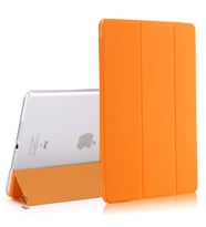 Samsung Galaxy Tab A7 10.4 T500 T505 T507 Kılıf PU Deri Smart Standlı Case (Turuncu)