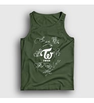 Presmono Unisex Sarı Signs K-Pop Twice Atlet 281598tt (Haki)