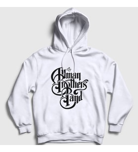Presmono Unisex Beyaz Logo The Allman Brothers Band Kapüşonlu Sweatshirt 465980tt (Beyaz)