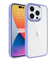 Apple iPhone 15 Pro Max Kılıf Krom Kılıf (Lila)