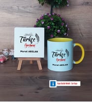 Türkçe Öğretmeni Dekoratif Taş, Kupa Bardak Kırmızı Hediye Öğretmenler Günü Hediyesi (Model 6)