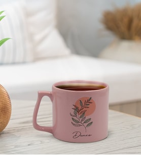 BK Gift Kişiye Özel İsimli Pastel Pembe Middle Kupa Bardak, Arkadaşa Hediye, Ev Hediyesi, Doğum Günü Hediyesi, Ofis Hediyesi-1 (Model 3)