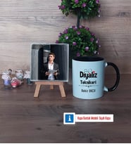 Diyaliz Teknikeri Fotoğraflı Dekoratif Taş, Kupa Bardak Beyaz Hediye (Model 11)