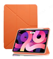 Apple iPad Air 5 Air 4 10.9 Kılıf Kalem Şarj Bölmeli Case A2072 A2316 A2324 A232 (Turuncu)