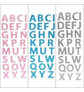 Harf Sticker (Pembe)
