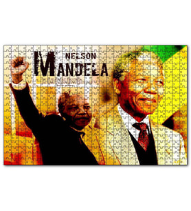 Cakapuzzle Nelson-Mandela Yumruğu Havada  Puzzle Yapboz MDF (Ahşap) (1000 Parça)