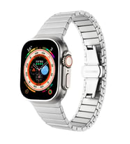 Apple Watch 7 41mm Kordon KRD-79 Metal Kordon (Gri)