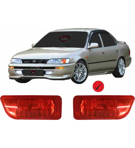 Toyota Corolla Efsane Kasa Sis Farı (Kırmızı)