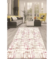 Dijital Kaymaz Taban Yıkanabilir Modern Renkli Salon Halısı Mutfak Halısı Yolluk ND-HT-723 (Pembe)