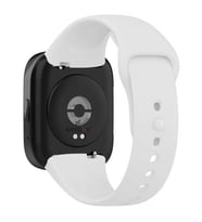 Sneezy Xiaomi Redmi Watch 3 Active Uyumlu PureLux Soft Silikon Kordon (Beyaz)