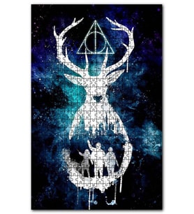 Cakapuzzle Harry Potter Suluboya Görseli Puzzle Yapboz MDF (Ahşap) (255 Parça)